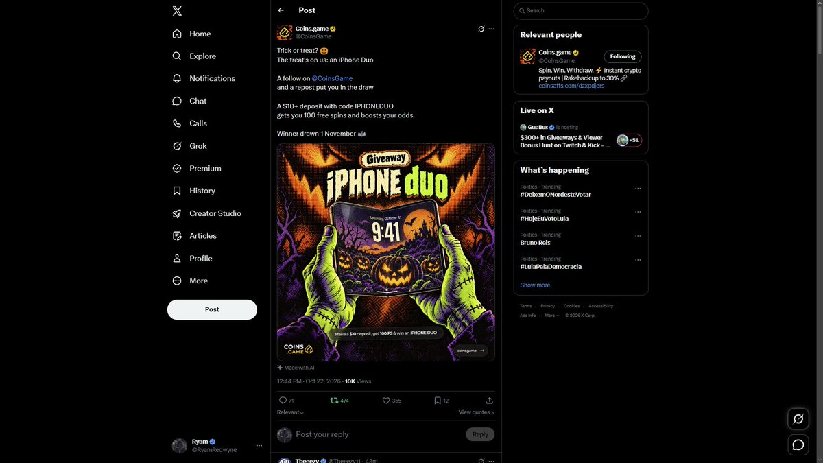 RyamRedwyne's tweet photo. @Tomas1120_ @CoinsGame https://t.co/wcnGC7zYhP