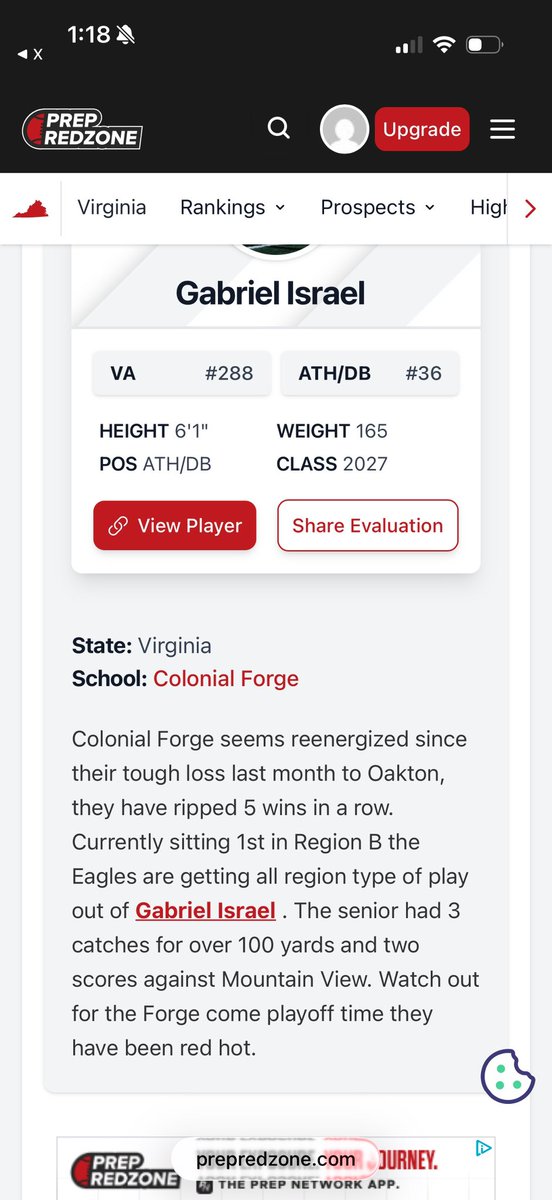 GabrielIsrael_'s tweet photo. Thank you @carljfred &amp; @PrepRedzoneVA for the write up!

@ForgeFootballHS https://t.co/MHHnxLEyF1