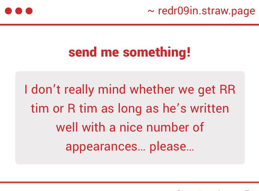 REDR09IN's tweet photo. being red robin in the big 2027 and “written well” cannot coexist trust anon https://t.co/dg3bAN7hhz