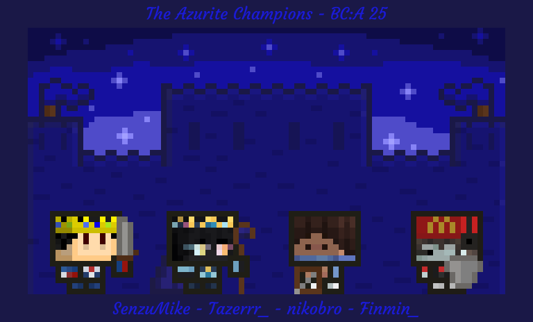 BCAffinity's tweet photo. Beware the Champions of the Azurite!

@SenzuMike @Tazerrr_onX @nikobro @Finmin_ https://t.co/cy5Tju8F4g