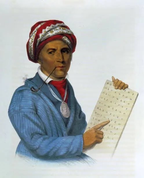 MikeBaggz's tweet photo. Meet George Gist, the white man who created the Cherokee language in 1821, and the Cherokee nation adopted it in 1825. 💀 https://t.co/iBWjGczrBh