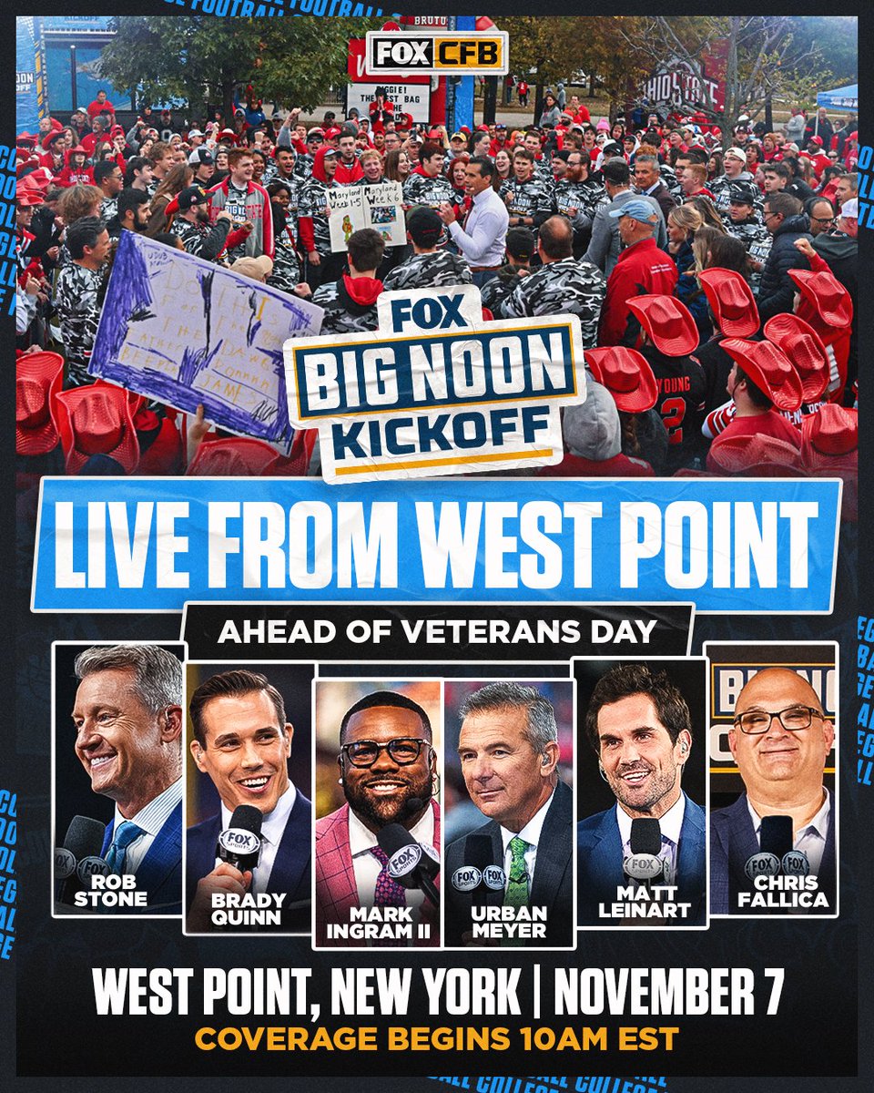BNKonFOX's tweet photo. On November 7th, we will be live from West Point with the @USArmy for FOX’s Annual Salute To Service Show https://t.co/Q86UhsdeG8