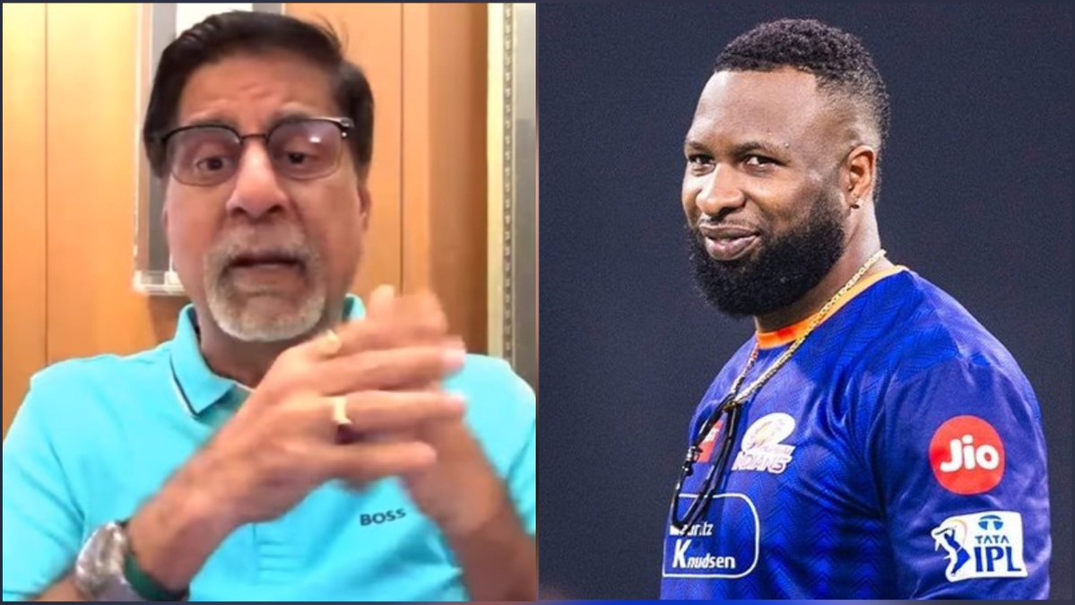 Cricketmythos's tweet photo. 🚨What he thinks of himself? Srikkanth slams Kieron Pollard for ditching Joburg Super Kings🤯

Kris Srikkanth said :🗣️

"I don't get this at all. What was this Mr Pollard? What he thinks of himself? If you don't want to play for Jo'burg Super Kings in the 2027 SA20 season, then why did you put your name in the auction? He has trolled CSK indirectly. I think he should be banned from this league, he shouldn't be allowed to do any coaching at all. This is a proper plan, everything was pre planned, and this decision came just after one day of becoming the head coach of Mumbai Indians. He has informed that he will be unavailable to play for JSK for 2027 season. It is absolutely ridiculous".
