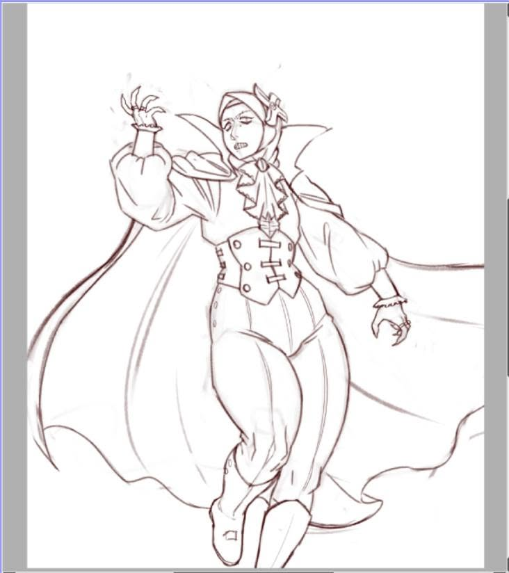 alphusdoes's tweet photo. [WIP] 

I have no idea what I'm doing 🦇🧛‍♀️⚰️

Evil! Zurin semi-debut https://t.co/SOlquLwbXt