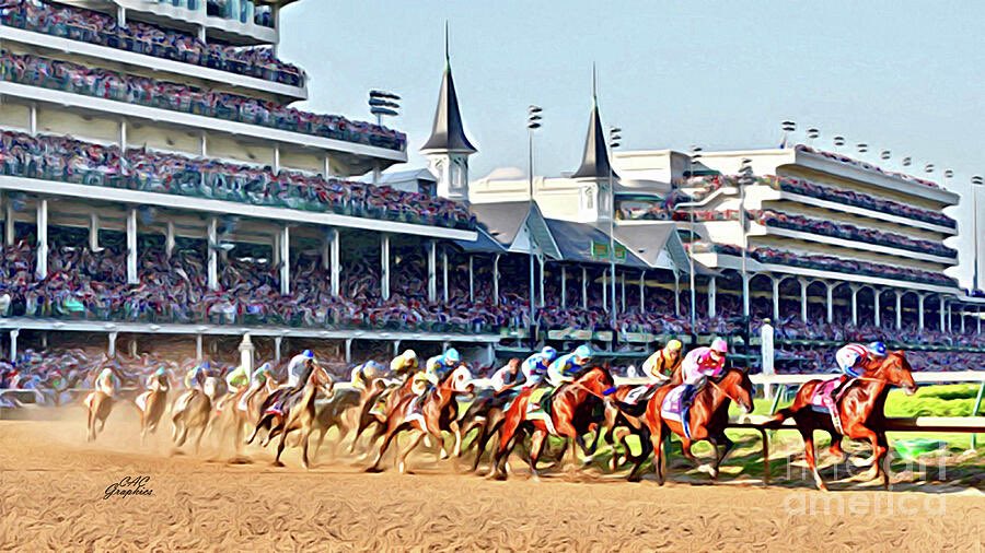 CACGraphics's tweet photo. It’s opening day of the Fall Meet at Churchill Downs!🐎🍁
Prints, framed art &amp; more available 
https://t.co/7XTHx1u25e
#ChurchillDowns #horseracing #Kentucky #Louisville #racing #thoroughbred #jockey #horses #art #prints #homedecor #wallart https://t.co/nfJtY9JR1q