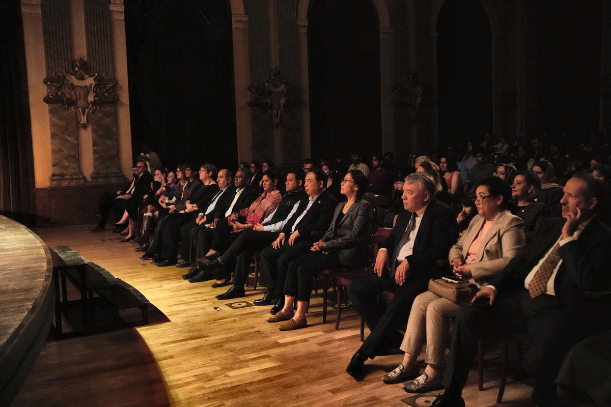 IndEmbGeorgia's tweet photo. Embassy of India, in coordination with NGO for Cultural Diversity for Peaceful Future (NGOCDPF), hosted an evening of Indian classical dance at the Rustaveli Theatre in Tbilisi on 23 October 2026. About 150 guests including Georgian officials, member of diplomatic corps, distinguished guests from business, academia, media and civil society, along with Indian diaspora and students attended the event.

Trikayaa Dance Foundation, an Indian Council for Cultural Relations group, blended two classical traditions, Mayurbhanj Chhau of Odisha and Bharatanatyam of Tamil Nadu, in three segments. “Samagam” opened with an invocation to Lord Ganesha and celebrated the many colours of India. “Shiv Shakti” honoured Lord Shiva and Goddess Shakti, the cosmic force of creation. “Bharatam: From Exile to Eternity” told the Ramayana’s story of Lord Rama’s journey and the triumph of dharma, ending with his return to Ayodhya.

The performance showed the shared spirit of India’s classical traditions and the warm cultural ties between India and Georgia.

@MEAIndia @IndianDiplomacy  @iccr_hq  @MinOfCultureGoI  @PIB_India  @airnewsalerts 

#IndiaGeorgia #IndiaInGeorgia #ICCR #TRIKAAYA #IndianClassicalDance #MayurbhanjChhau #Bharatanatyam #CulturalDiplomacy #RustaveliTheatre #Tbilisi #Georgia (1/2)