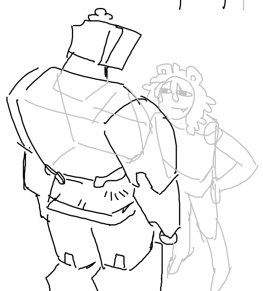 3proutbot's tweet photo. drew this to imagine if harvey can reach their chest or not #tccge #jellyvision https://t.co/3dz9UzVToo