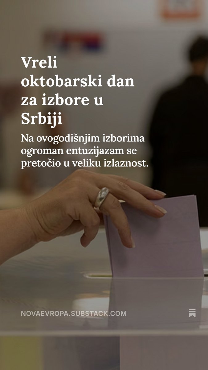 nova_evropa_'s tweet photo. Vreli oktobarski dan za izbore u Srbiji https://t.co/cmrOWLIkv9 https://t.co/nD76p1wWYV
