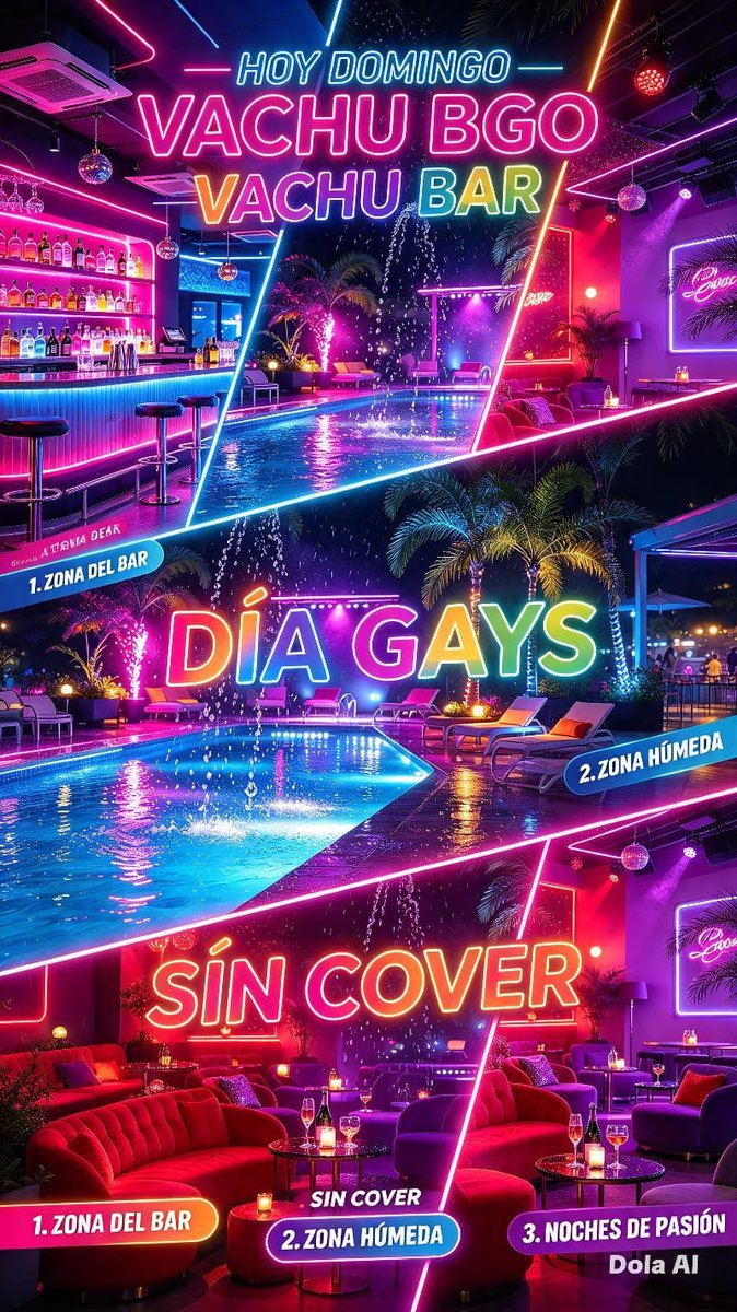 VachuBar's tweet photo. 🍆Domingo Día GAYS, Hoy en vachu bar! SIN COVER. En la Zona BAR.🍑

Serás atendido por nuestra hermosa y sexy mesera, Cherelyn. 

😈 SUPER Orgy@ alas 9pm en la Zona ERÓTICA 💦 Tod@s contra tod@s.

Puedes estar CON ROPA VESTIDO Y TU ELIGES entre tres  AMBIENTES (zona del bar, zona húmeda y zona sexual). 

Zona BAR : SIN COVER, Consumo Minimo 2 CERVEZAS. 
Zona Humeda y ERÓTICA: Solos 40K, Parejas 60K

🍑 Hoy DIA GAY, Abierto para Gays, Trans Bisexuales. 💦 

��� Abrimos de 6pm a 12am. Cl 33 Cr 74b 50, Rompoi de Bulerias. Laureles, Medellin.

https://t.co/dzPdEsoviH

https://t.co/3pV656HIiI