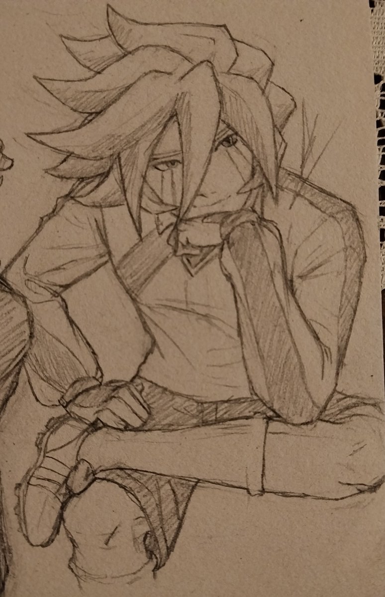 AGA_412's tweet photo. Someone requested Genda on TikTok 
+ Pose ref, because I'm too lazy to came up with my own poses (hey, at least I changed the hand???) https://t.co/6QiNA283RY