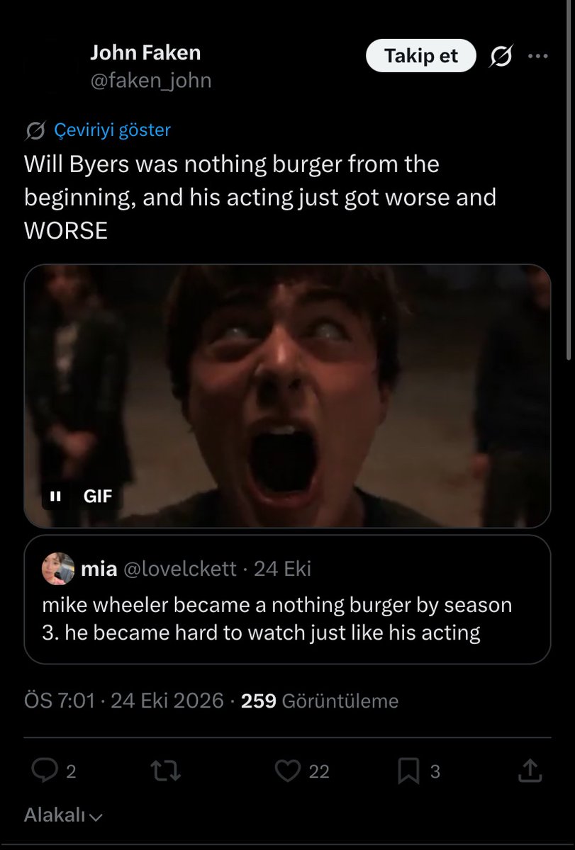 velourrainnns's tweet photo. im not even mad anymore because imagine choosing mike wheeler from an entire cast of characters and then acting like will byers is the one with no depth. thats like failing an open book test and accusing the book of being poorly written https://t.co/U5QCkYVlkH
