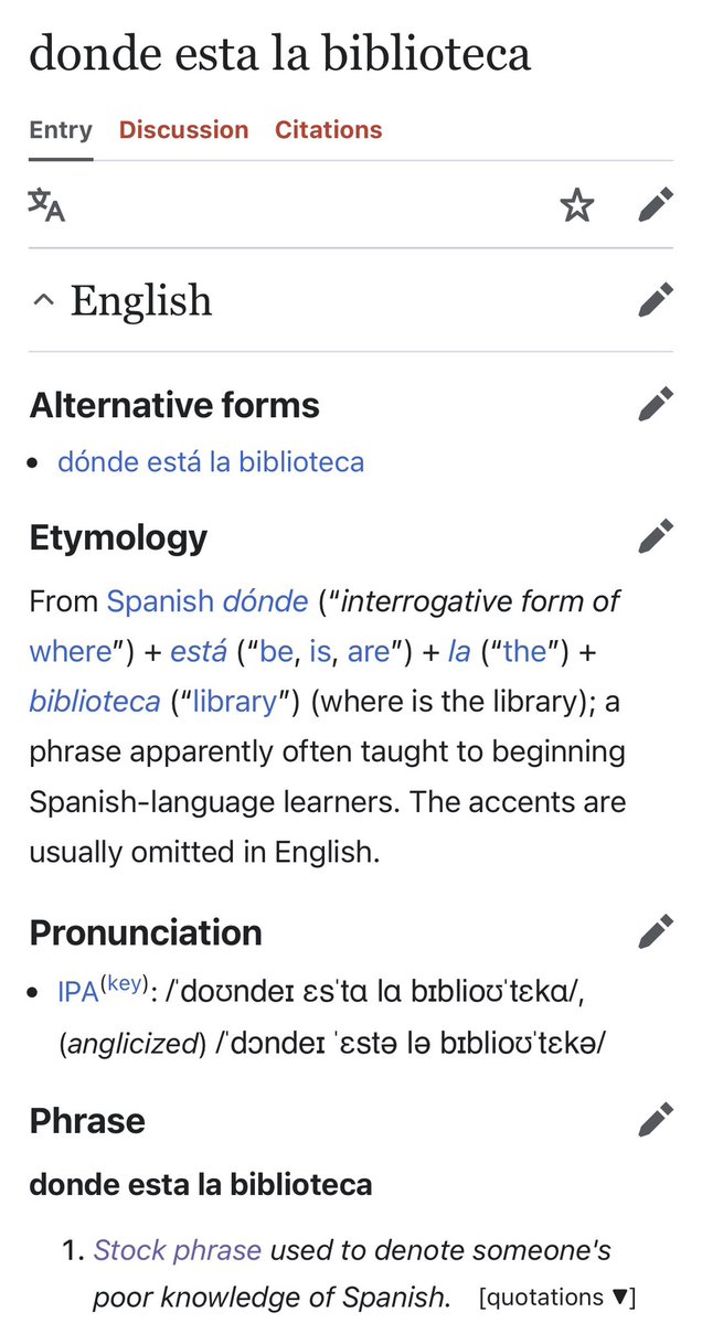 AstroRose20's tweet photo. Many people make jokes about having poor/basic knowledge of another language using certain stock phrases. English speakers say in Spanish, “¿dónde está la biblioteca?” Portuguese speakers say in English, “the book is on the table.” Do you know any other phrases like this? https://t.co/zbK46pwyHz