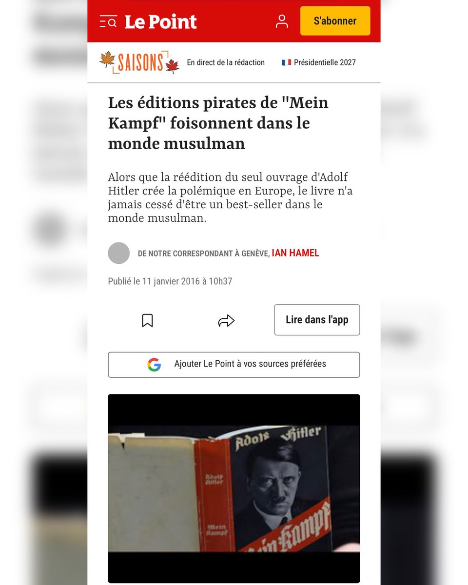 SJallamion's tweet photo. Rappel : les éditions pirates de Mein Kampf foisonnent dans le monde musulman. C’est même un best-seller de longue date à Gaza. 😉 https://t.co/j1WD8e1RXp