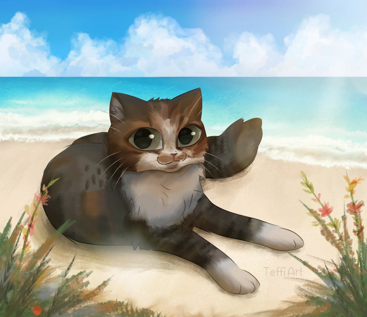 TeffiArt's tweet photo. @emnayraephy Hi! Thanks for the opportunity! ｡⁠◕⁠‿⁠◕⁠｡
I mainly draw anthro and feral cats ^^ https://t.co/KJ7OzoHmxO