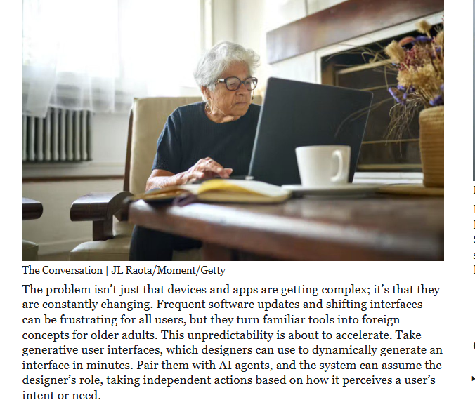 Info4Practice's tweet photo. New on https://t.co/rfJSwQ1bfW | Constant technology changes throw seniors a curve – and add to caregivers’ load | https://t.co/1YbjszE678 https://t.co/lnggrqewfU