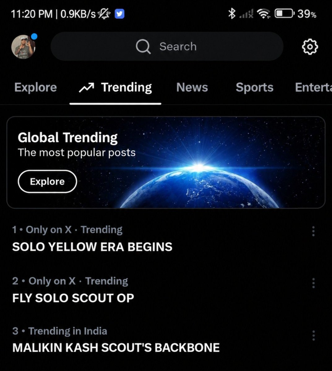 NakulDhullOG's tweet photo. INDIA TRENDING  SCOUT ARMY DOMINATION!

🥇 SOLO YOLO ERA BEGINS
🥈 FLY SOLO SCOUT OP
🥉 MALIKIN KASH SCOUT'S BACKBONE

THREE TAGLINES. ONE TRENDING PAGE. ONE UNSTOPPABLE SCOUT ARMY...

#ScoutOP #ScoutArmy #BB20 https://t.co/HDOGYXsY9d