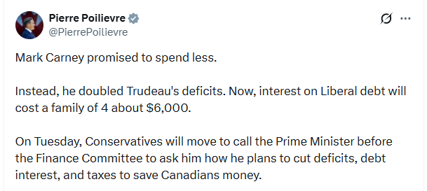 BustingFakeInfo's tweet photo. @PierrePoilievre And the truth is out. Pierre says lower gas taxes, (increase debt), increase healthcare (increase debt) build a pipeline (increase debt)...   now he complains about debt increasing.  HE ASKED FOR IT.   SCUM.  He did not want to help anyone just increase debt so he can complain. https://t.co/9NRfk8EnJ0