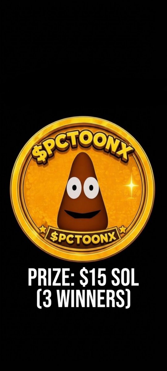 BONSE2000YTB's tweet photo. Giveaway for Toon X Community
3 winners 🏆 15$ $SOL + 100000 $PCTOOONX
Each winner get 5$
Must followed me and 🔔 
Like &amp; RT
Drop you $SOL wallet below 👇 https://t.co/XYB5yLBrMG