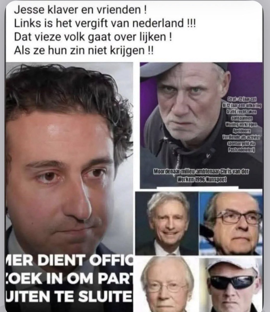 agtmael_mieke's tweet photo. Yaser Feras toneelnaam @jesseklaver is een extreemlinks Loeigevaarlijk 
#PRObleem https://t.co/dg5JawCeDn