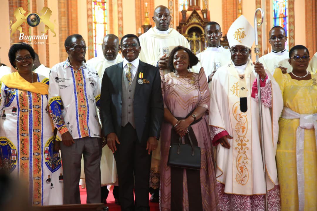 cpmayiga's tweet photo. I was honoured to receive the Archbishop Joseph Kiwanuka Medal at Lubaga Cathedral during the celebration of 60yrs of Kampala Archdiocese.

The medal recognises the demonstration of Christian virtues through the promotion of servant leadership, social justice, and the common good.

I extend my sincere gratitude to the Archbishop and the entire leadership of Kampala Archdiocese for this honour.