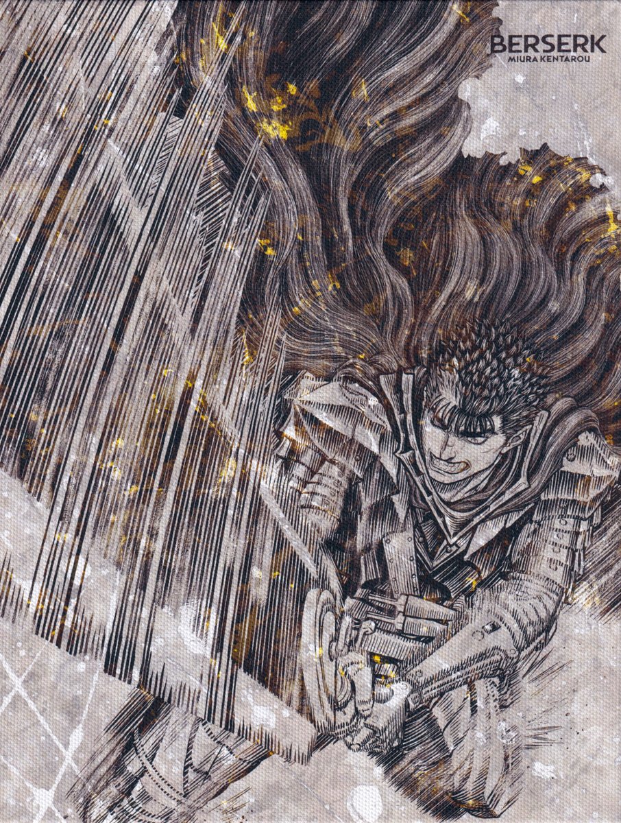 berserkartvault's tweet photo. Limited edition canvas from the Japanese release of Volume 41 https://t.co/iXyBMF2bBi