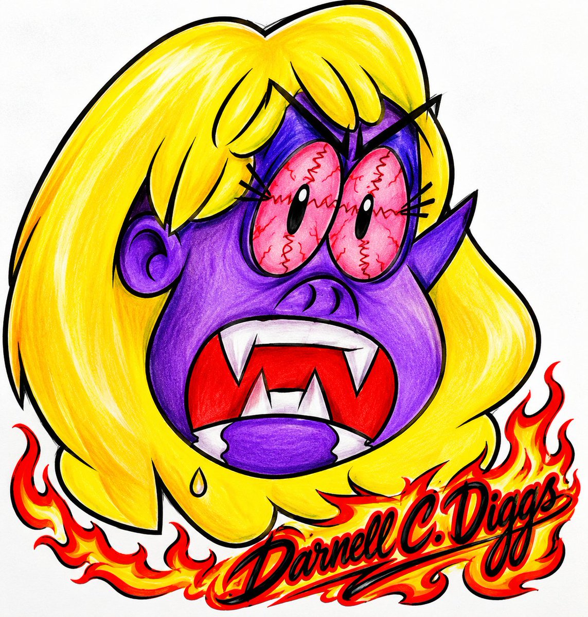 AnimeChris90's tweet photo. Day 29: Evil Purple Face Angry Eyes Lori Loud From #firstdraft to #finaldraft #TheLoudHouse #LoriLoud #characterdesign #originaldesign https://t.co/1j7442tC4V