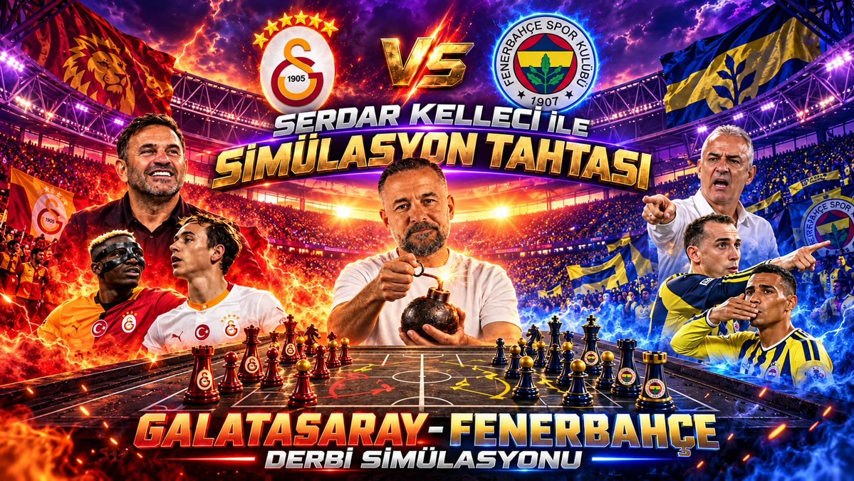 serdarkellecii's tweet photo. Galatasaray Fenerbahçe Simülasyonu ⏰️21.30
https://t.co/vLsjwmBOhT https://t.co/JfNVTkfy1M