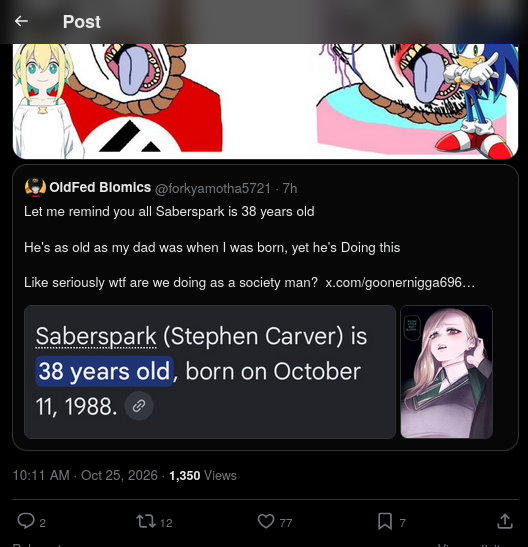 fmpoolps's tweet photo. I'm on a fast track toward ratio-ing your original post BTW, just goes to show how sick people are of "your culture" comprised of the soy right's table scraps! https://t.co/MtGi36rHin
