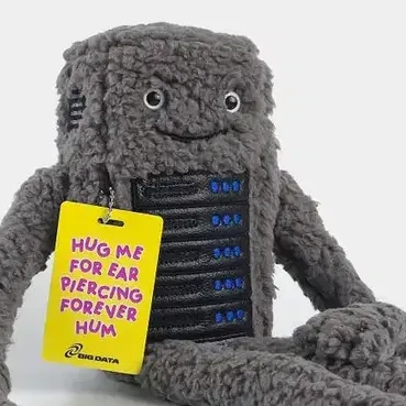 Tiger_Fee_2014's tweet photo. This is the next labubu, but its a DATA CENTER PLUSHIE??

A data center plushie named BEZZY makes the sound of a REAL DATA CENTER when u squeeze it.

ITS GETTING SOLD OUT EVERYWHERE?

PAIRING WITH AI DATACENTER COMPANIES

https://t.co/VGQL1QpUsT https://t.co/ztKllSD1KA