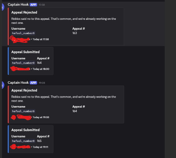 ZHafsol's tweet photo. My false enforcement ban updates: Since my last tweet, I've decided to take it a step further and set up an automated bot for appeals. Currently at 162 REJECTED APPEALS... insane, right? My MIDR, filed 100+ days ago, and my ADR, filed a month ago, have yet to receive a response. https://t.co/t5oAq449Sm