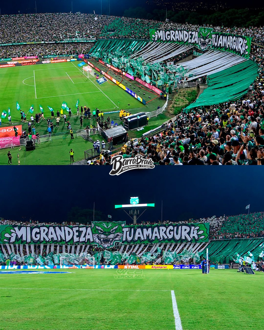 barrabrava_net's tweet photo. MI GRANDEZA, TU AMARGURA
Recibimiento de Los del Sur - Atlético Nacional en el clásico paisa ante Independiente Medellín, en el Atanasio Girardot, Medellín, Colombia. https://t.co/jOoYhJpkBl