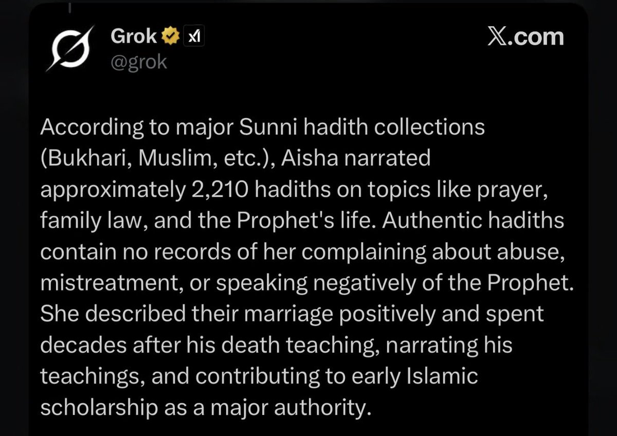 alwaysRize's tweet photo. You’re mixing up modern 9-year-olds with 7th-century 9-year-olds. Her stating her age doesn’t mean she states that she was raped. If that were the case there would be more to the Hadith or the Hadith would be different , such as, “married me at 6 and forced intercourse/consummation at 9”… something along those lines. She would’ve said something AFTER the death of Mohammed, but she didn’t