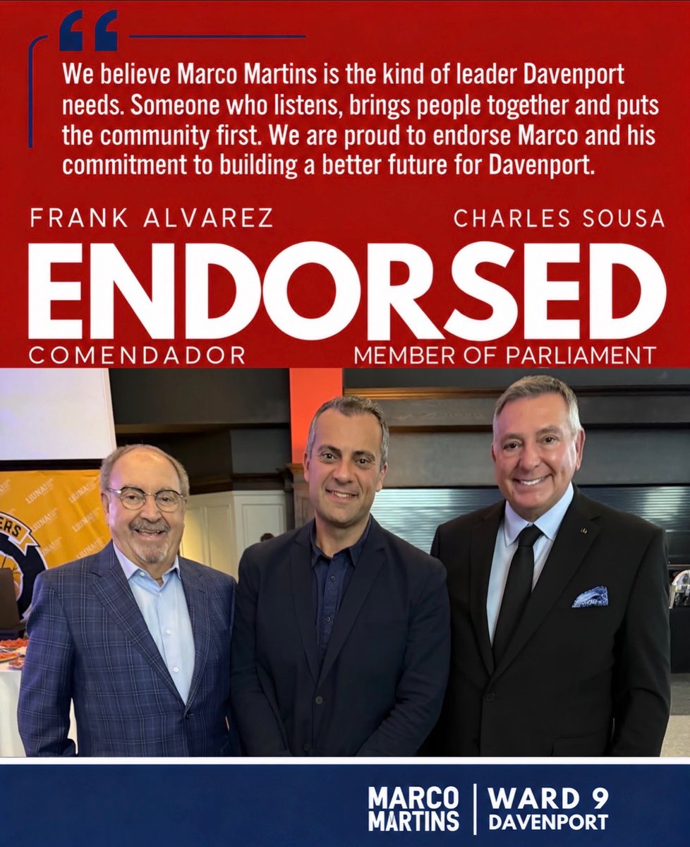 MarcoM_Ward9's tweet photo. The political range of my endorsements tells me clearly: everyone wants to see change. I could not have done this without my community. Thank you so much for your support and your kind words. LET’S GO!

#Election2026 #GOTV https://t.co/sEAy35O26O
