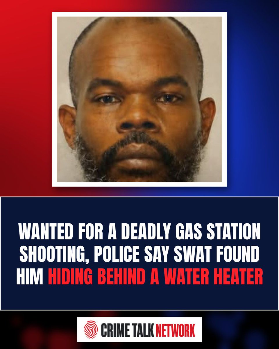 CrimeTalkNet's tweet photo. Wanted for a deadly shooting at a Clayton County, Georgia gas station, police say Seneca Colbert was finally found by SWAT on Saturday, hiding behind a water heater.

#CrimeTalk #TrueCrime #Georgia https://t.co/Bl6ZM6jECL
