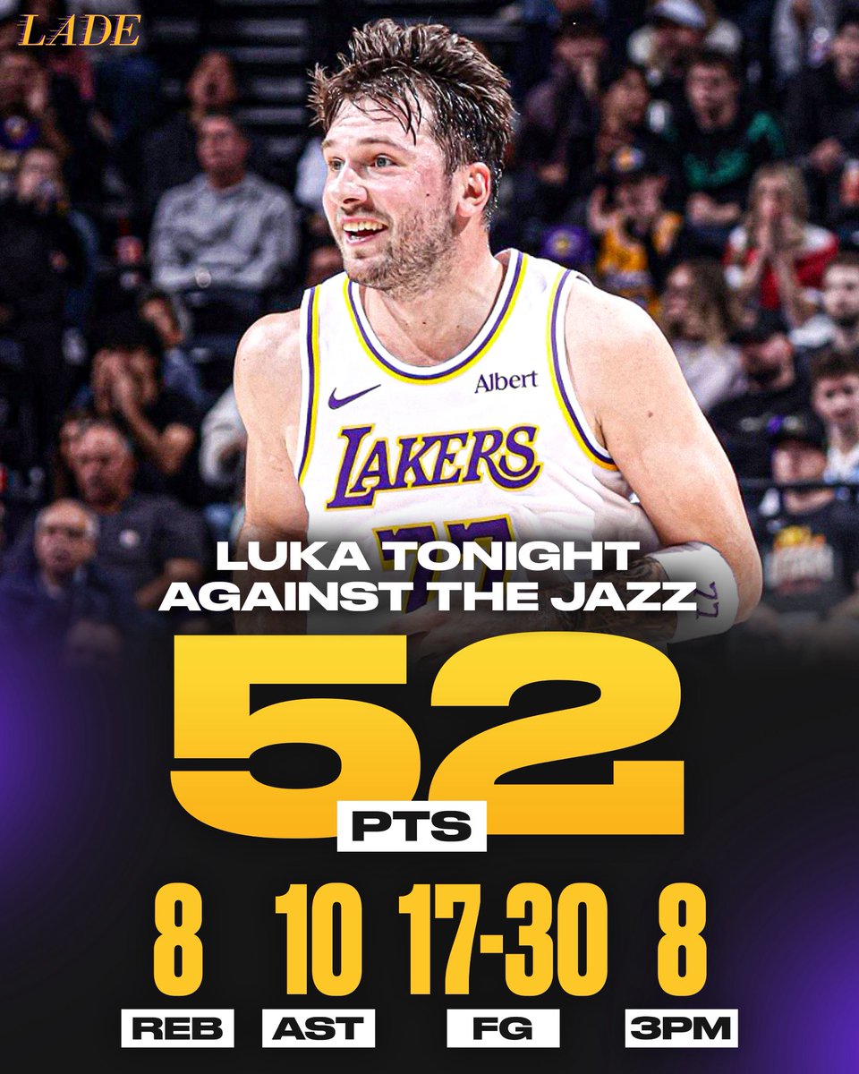 LADEig's tweet photo. LUKA WITH THE FIRST 50-BALL OF THE NBA SEASON 🤯

WHAT DID WE JUST WITNESS?! MVP SZN LOADING 🤫 https://t.co/7OF3hQKapN
