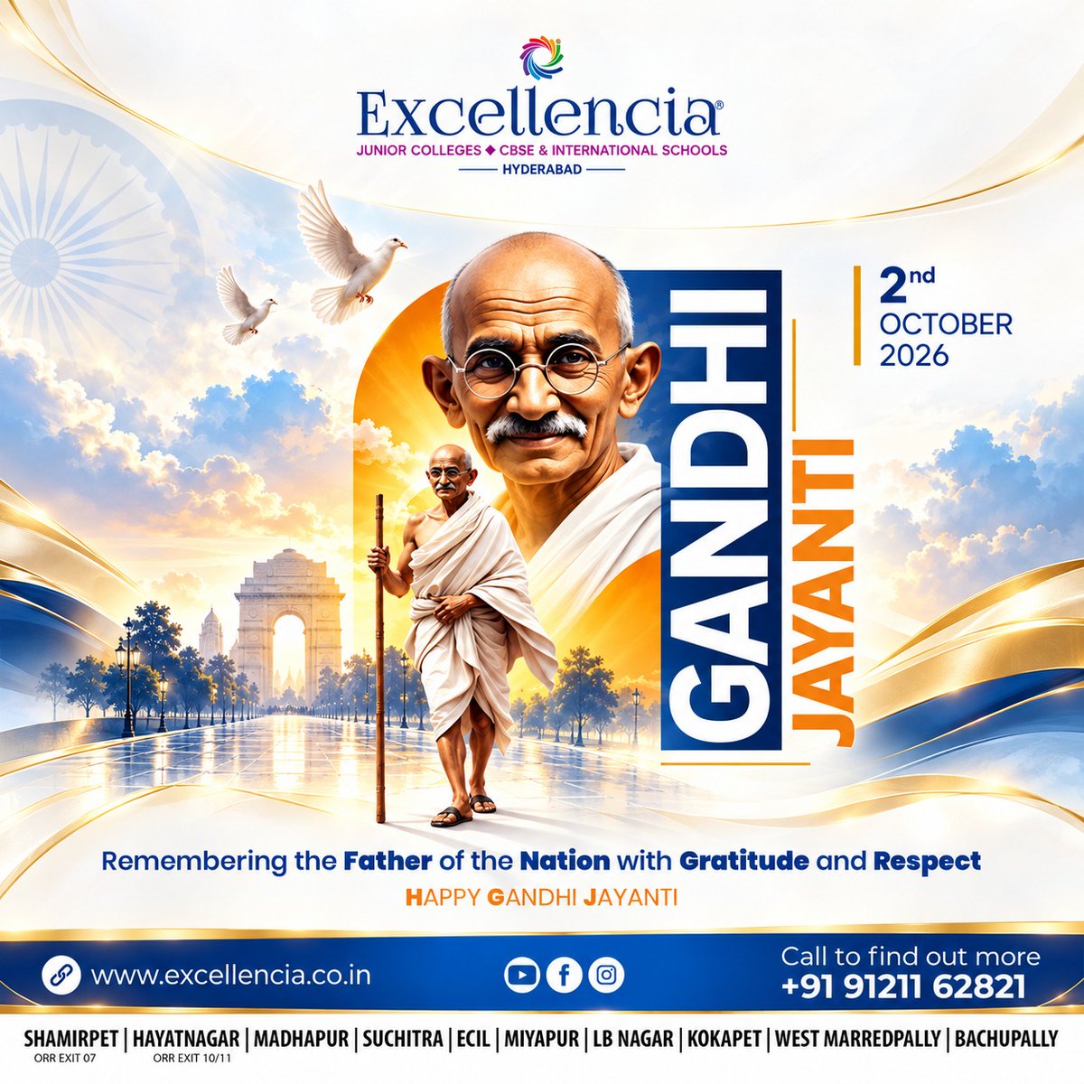 satotarolw's tweet photo. On Gandhi Jayanti, we honor Mahatma Gandhi’s timeless values of truth, peace, simplicity, courage and compassion. Let’s inspire the next generation to lead with kindness and create a better tomorrow. Wishing everyone a meaningful Gandhi Jayanti. https://t.co/Bwjt2URGty