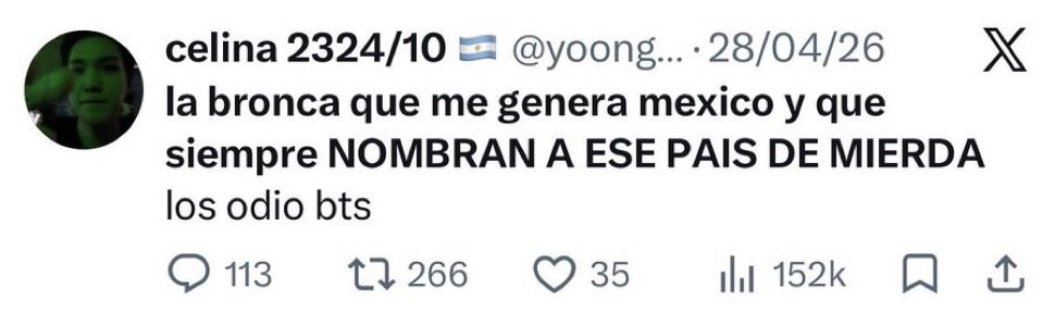 flksansism's tweet photo. @wintertaekook váyanse a la puta verga https://t.co/zL7j0n7aLa