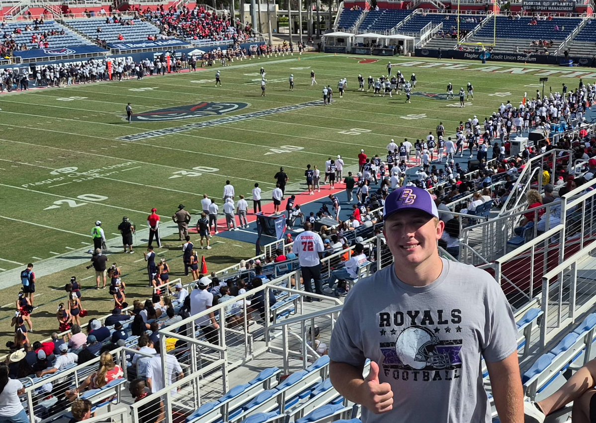 CRegister_2028's tweet photo. Had an awesome time at FAU this weekend! Really enjoyed the game day and getting to spend time around the coaches and program! Big thanks to the FAU staff for having me down and showing me a great time! Great weekend!

2028 DL | Bleckley County | #55   
https://t.co/TGSkdfo01z

@CoachSantana_ @koz_kodonas @TaylorBrownFAU @FAUFootball  @von_lassiter @CoachManning_54 @CoachNDavis1  @T_Kinsler384 @RoyalsFootball1 @Velocity_XP @Velocity_FB @AGEDITS32  @Ga_Gridiron @RecruitGeorgia @sixstarfootball @PrepRedzoneGA  @PlayBookAthlete