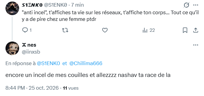 S1ENK0's tweet photo. Ptdrrr la meuf m'a directement bloqué en m'insultant 🤣 Les petites timpes des réseaux c'est trop, fuyez les gars 🤣 @iinxsb https://t.co/YEvbSYbQRx