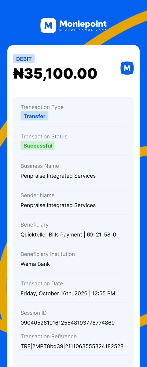 KaluOmen's tweet photo. Evidence of payment that failed 
@Quickteller https://t.co/V6o1qrfKAf