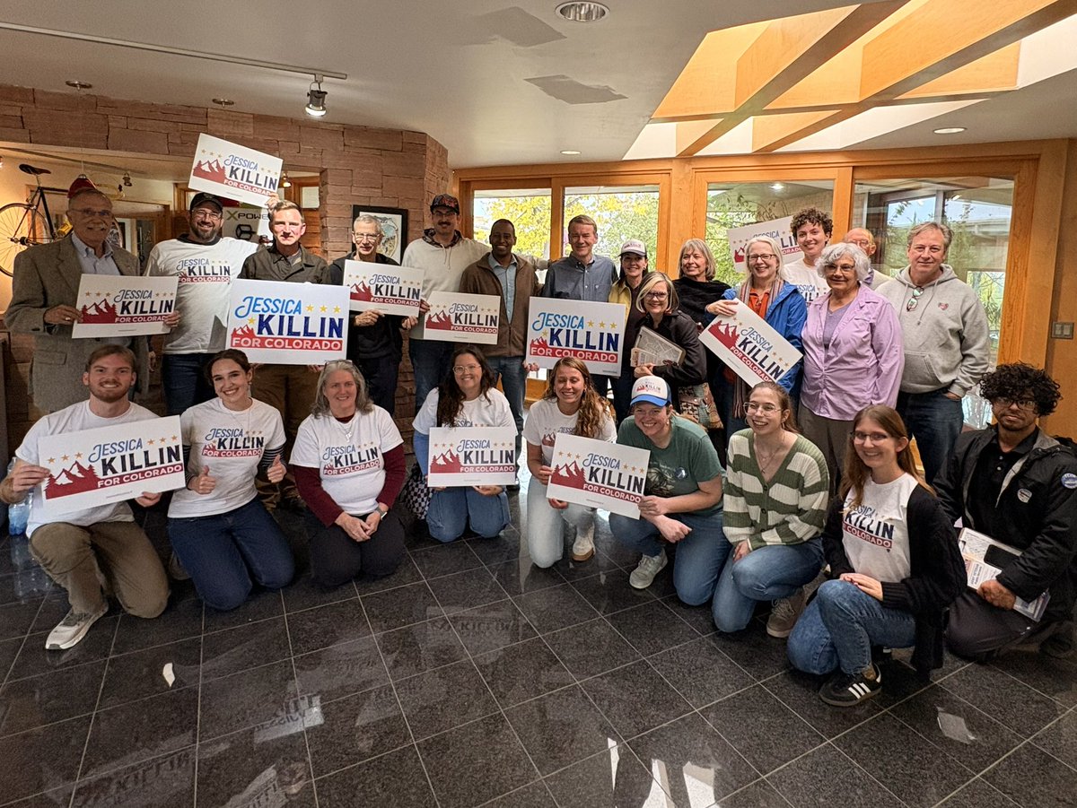 JoeNeguse's tweet photo. Enjoyed traversing Colorado yesterday to help get out the vote for incredible candidates, including with @MichaelBennet, @killinforco and State Rep. @ReginaEnglishCO in Colorado Springs, and with State Rep. Mauro in Pueblo! https://t.co/ZJX14O7gPx