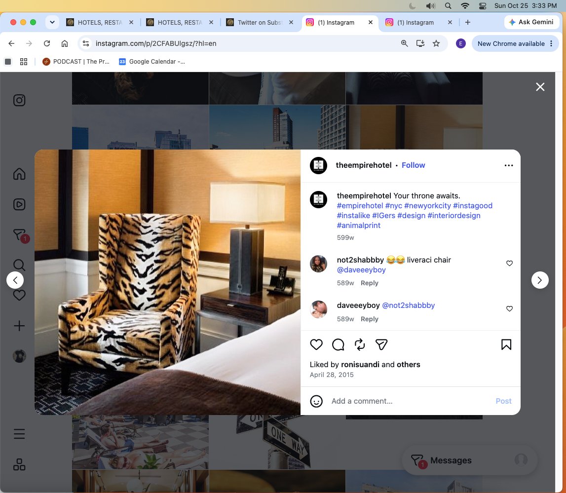 11010erieri's tweet photo. Empire Hotel first opened its doors in 1923. It was acquired by the Chetrit Group in 2004 and reopened in 2007. The founder of the Chetrit Group is Moroccan. https://t.co/IQfg6Gxtya