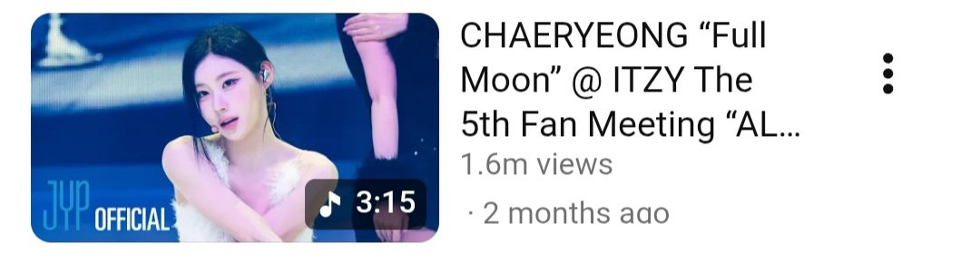 HiMyNameIsMeee's tweet photo. idk why some midzys undermine chaeryeong's influence...? full moon is 2nd most viewed cover by far even if the song wasn't as 'big' as other choices, same with her youtube, instagram engagement &amp; variety show appearances- everyone's BEEN waiting for lcr1 and she's soooo buzzy https://t.co/WISmvifG9h