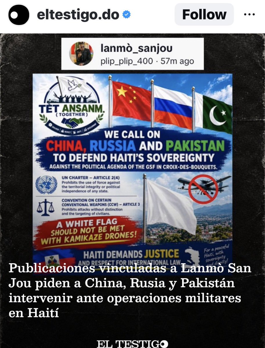kapulet's tweet photo. Teme por su vida:

Líder de los 400 Mawozo pide ayuda a China, Rusia y a musulmanes de Pakistán ante una inminente embestida de Nayib Bukele y su ejército. 

Ahora tienen miedo? https://t.co/3tN2Qoq24k
