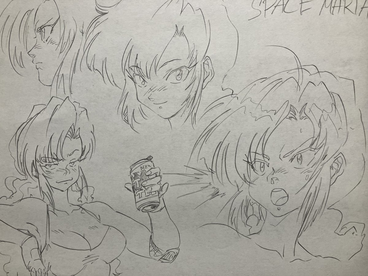 InfinityArk's tweet photo. A bit late but Happy Belated birthday to @AngryangryD  's Space Maria! Here's some sketches Tito did of her! #Spacemaria1023 https://t.co/O9cAA3AHqR