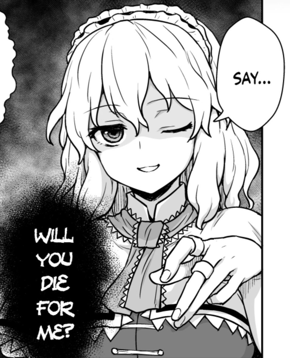 _ZDX76's tweet photo. There's no place I won't go and there's no enemy I wouldn't fight for my beloved Alice. https://t.co/xtrthFeFtj