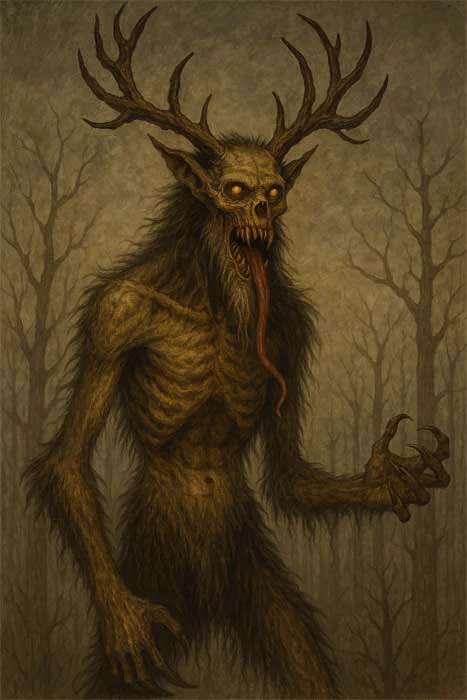 Wendigo rendering based on descriptions in this article.
