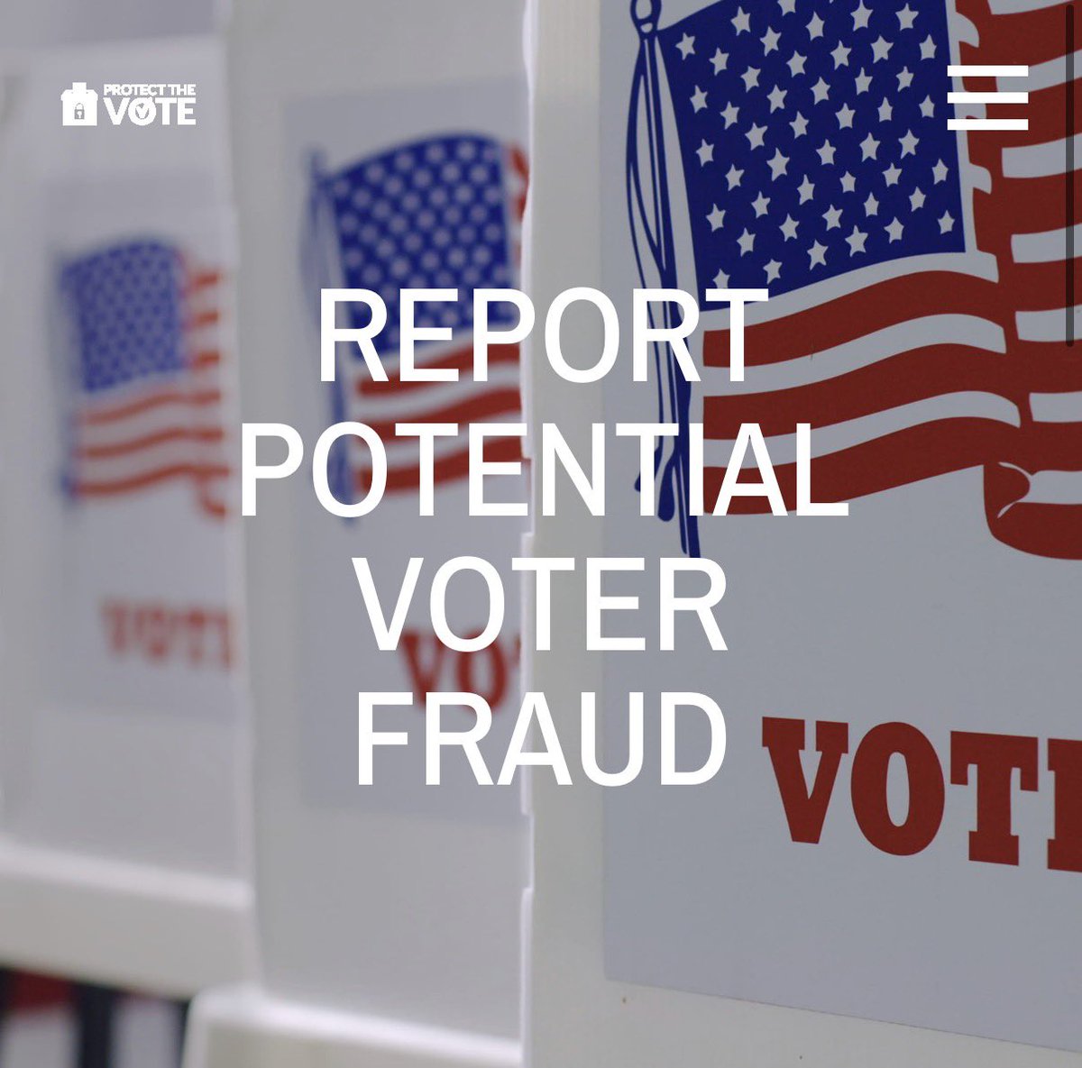 ScottPresler's tweet photo. The single most important thing I can share with you going into Election Day is this website: 

https://t.co/2442n8yKR5

If you encounter ANY suspicious activities, file a report immediately.

For all of the viral videos being shared, reply to them with the link. https://t.co/ST6wLCu0mB