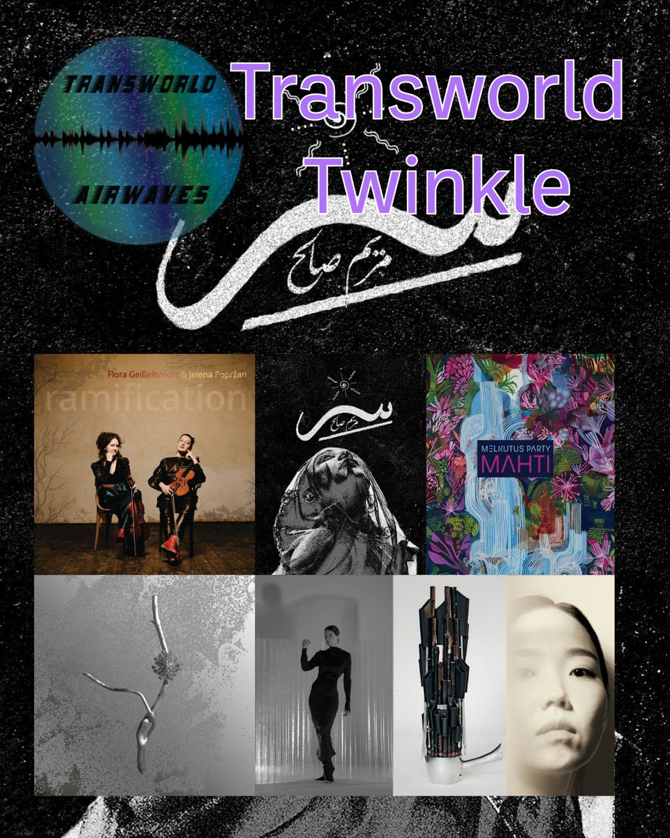 mergingarts's tweet photo. Our #TransworldTwinkle #TransworldAirwaves edition starts Sunday in Boston, 7-8pm ET on 90.3 FM via @wzbc.org, gleaming and glowing in sounds in mood and theme in music worldwide on our @RadioPacifica syndicated journey, archived @MergingArts &amp;  @mixcloud. https://t.co/wroFphhwwo https://t.co/nKVypOwjEC