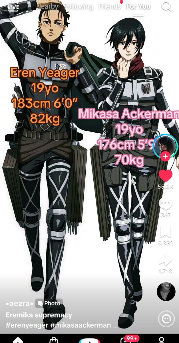 miodacized's tweet photo. "mikasa's weight isn't realistic!" "she can't be that heavy!" START THE RUMBLING PLEASE GOD https://t.co/YkcIa0P2zk